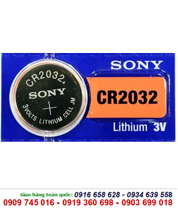 Sony CR2032 _Pin CR2032; Pin đồng xu Sony CR2032 lithium 3V chính hãng /Xuất xứ Indonesia 